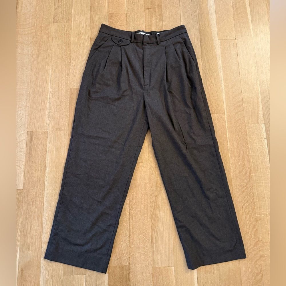 Zara Brown Dress Pants Elegant Design